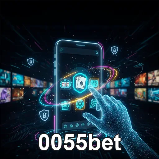 Imagem promocional do aplicativo 0055bet no site 0055bet, destacando funções e vantagens de apostar online.