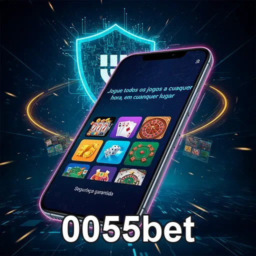 Imagem promocional do app 0055bet, destaque para o site 0055bet, com elementos visuais relacionados a apostas e jogos.